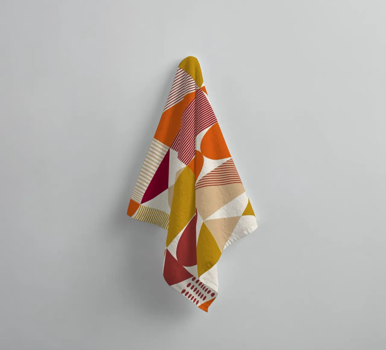 Bauhaus astratto: forme geometriche, tendenza moderna di metà secolo asciugamano da bagno da NorwesClub