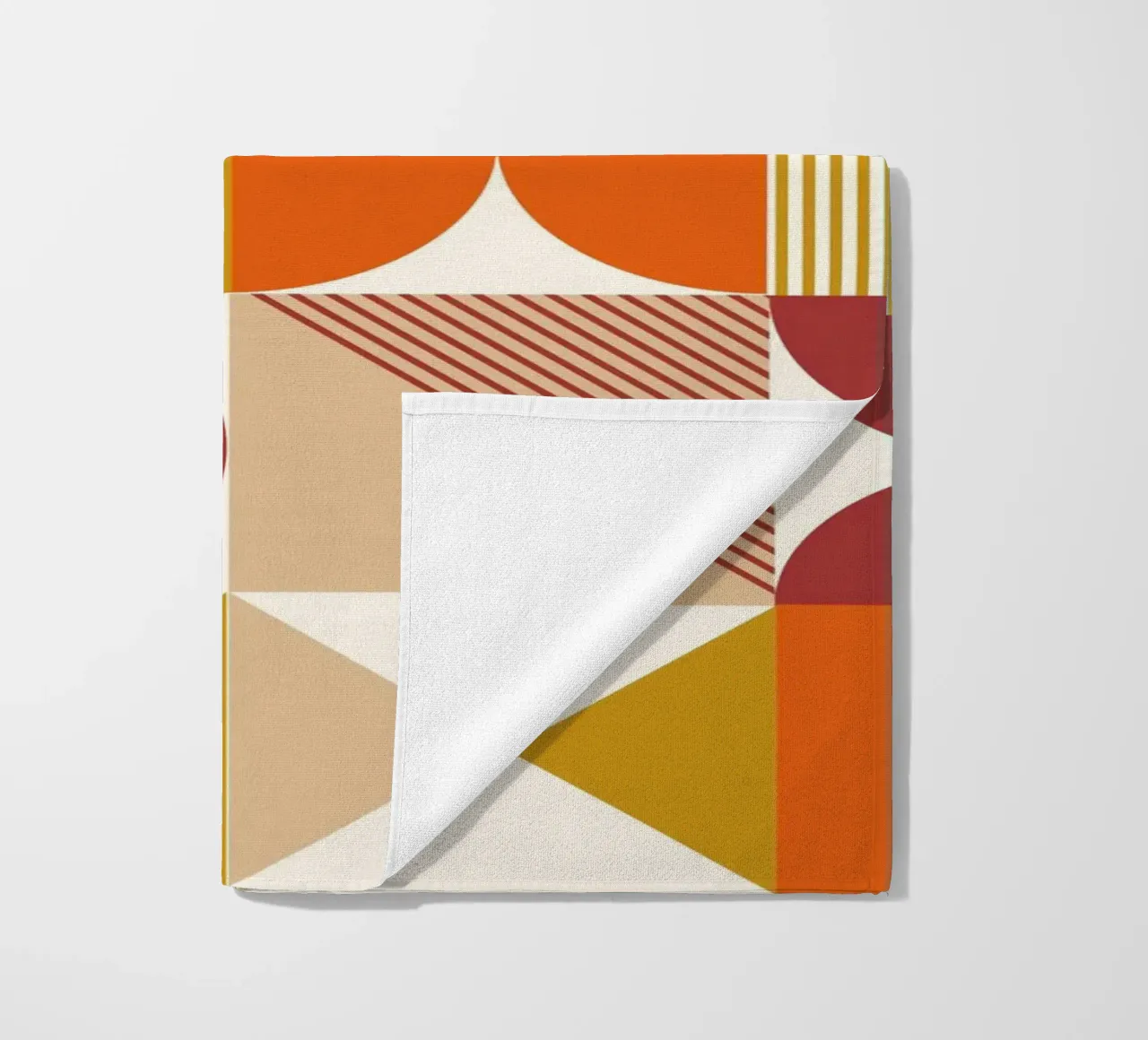 Bauhaus astratto: forme geometriche, tendenza moderna di metà secolo telo mare da NorwesClub