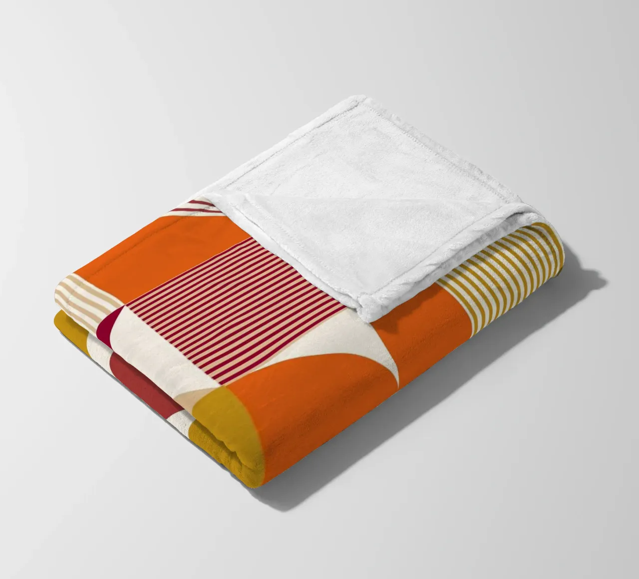 Abstracto Bauhaus: formas geométricas, tendencia moderna de mediados de siglo manta de franela de NorwesClub