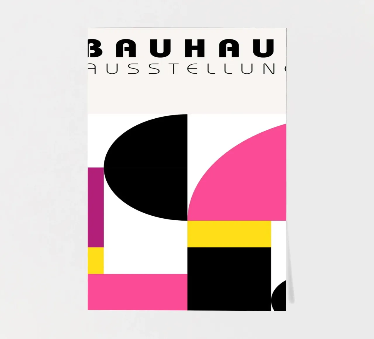 Bauhaus Exhibition: Geometric Abstract, Vibrant Modern Poste sticker sheet by NorwesClub