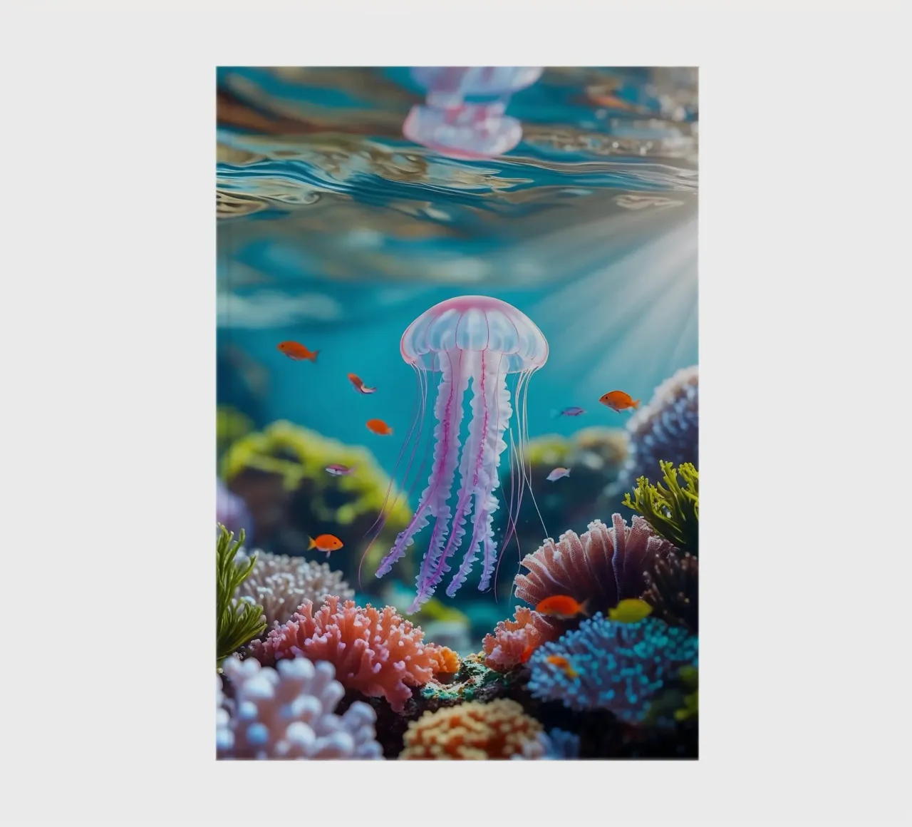 🪸🪼 Kwal | Between Light and Reflection notebook by Trinkets NL Design Studio