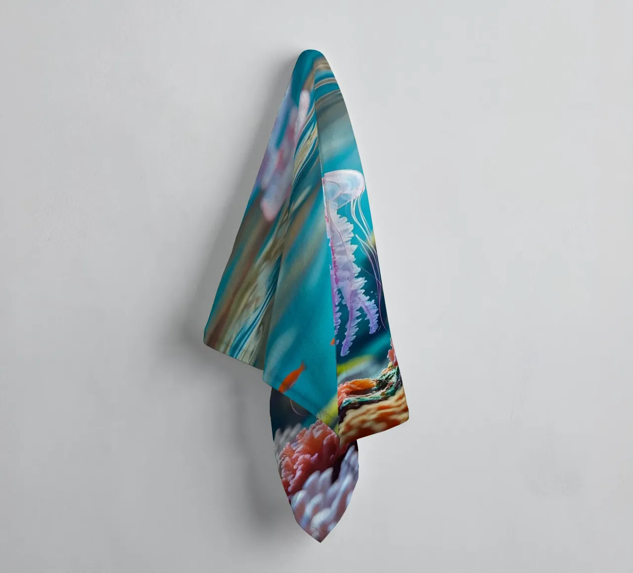 🪸🪼 Kwal | Between Light and Reflection towel by Trinkets NL Design Studio