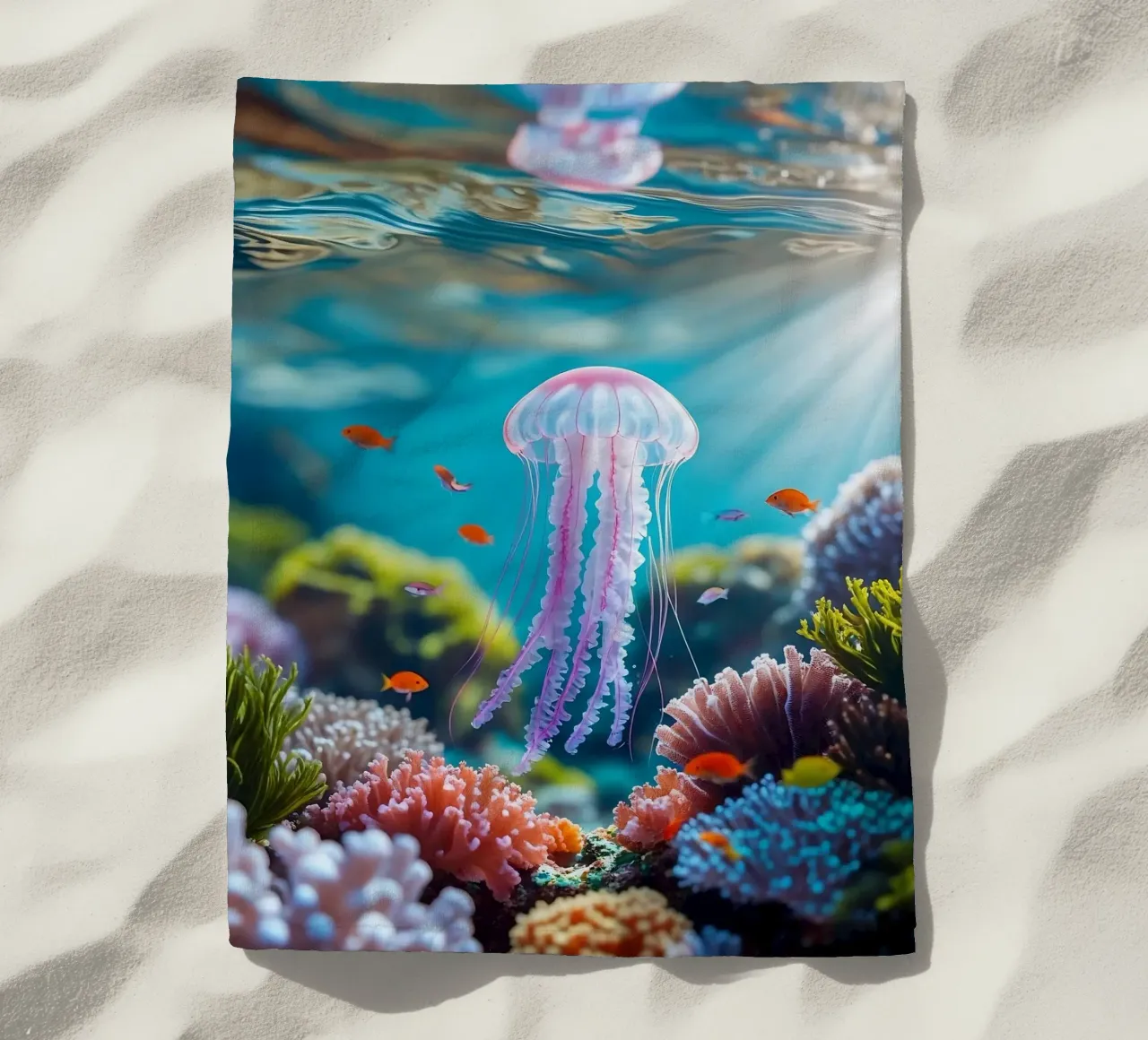Kwal | Tra luce e riflessione telo mare da Trinkets NL Design Studio