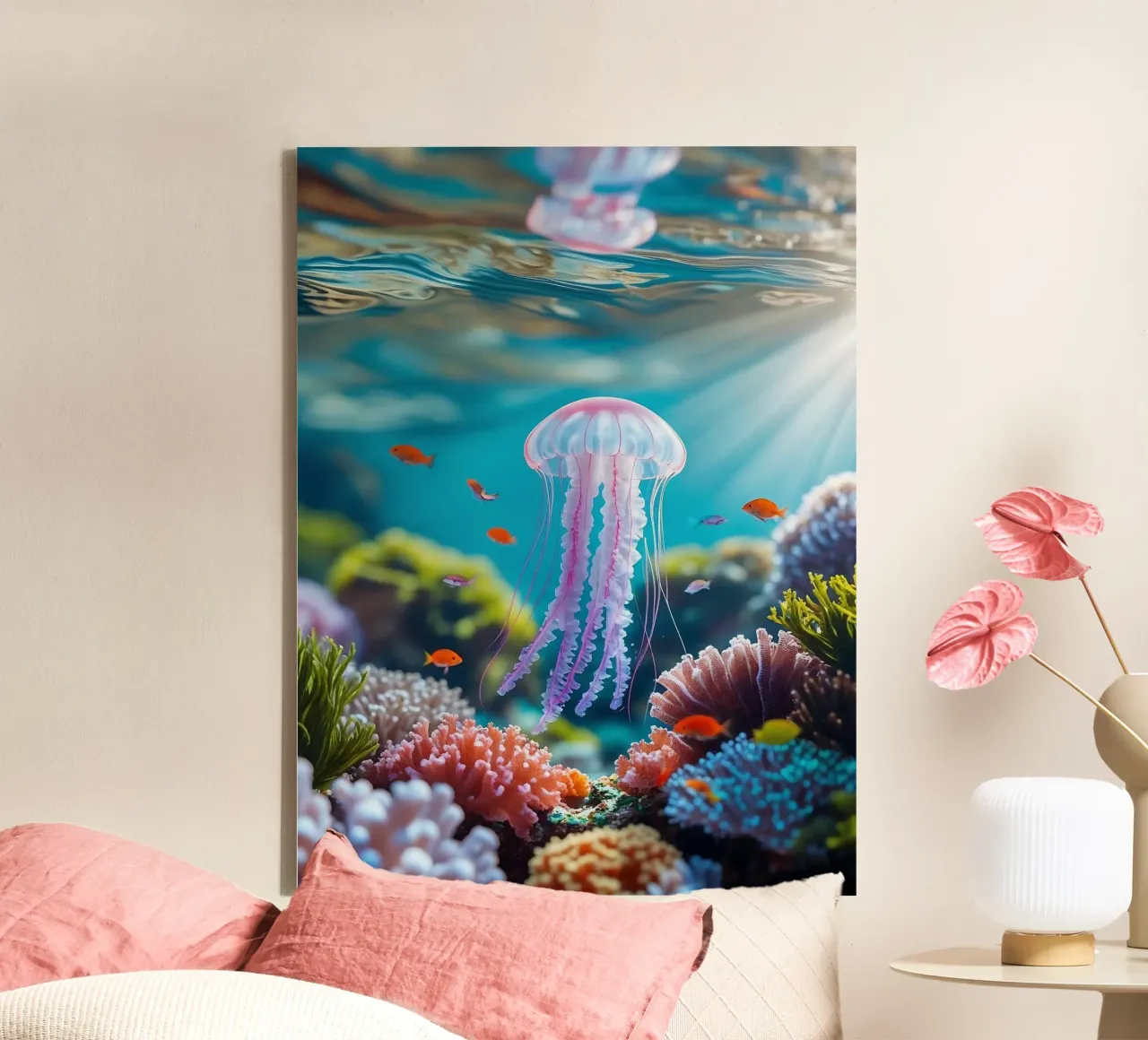 🪸🪼 Kwal | Between Light and Reflection canvas by Trinkets NL Design Studio