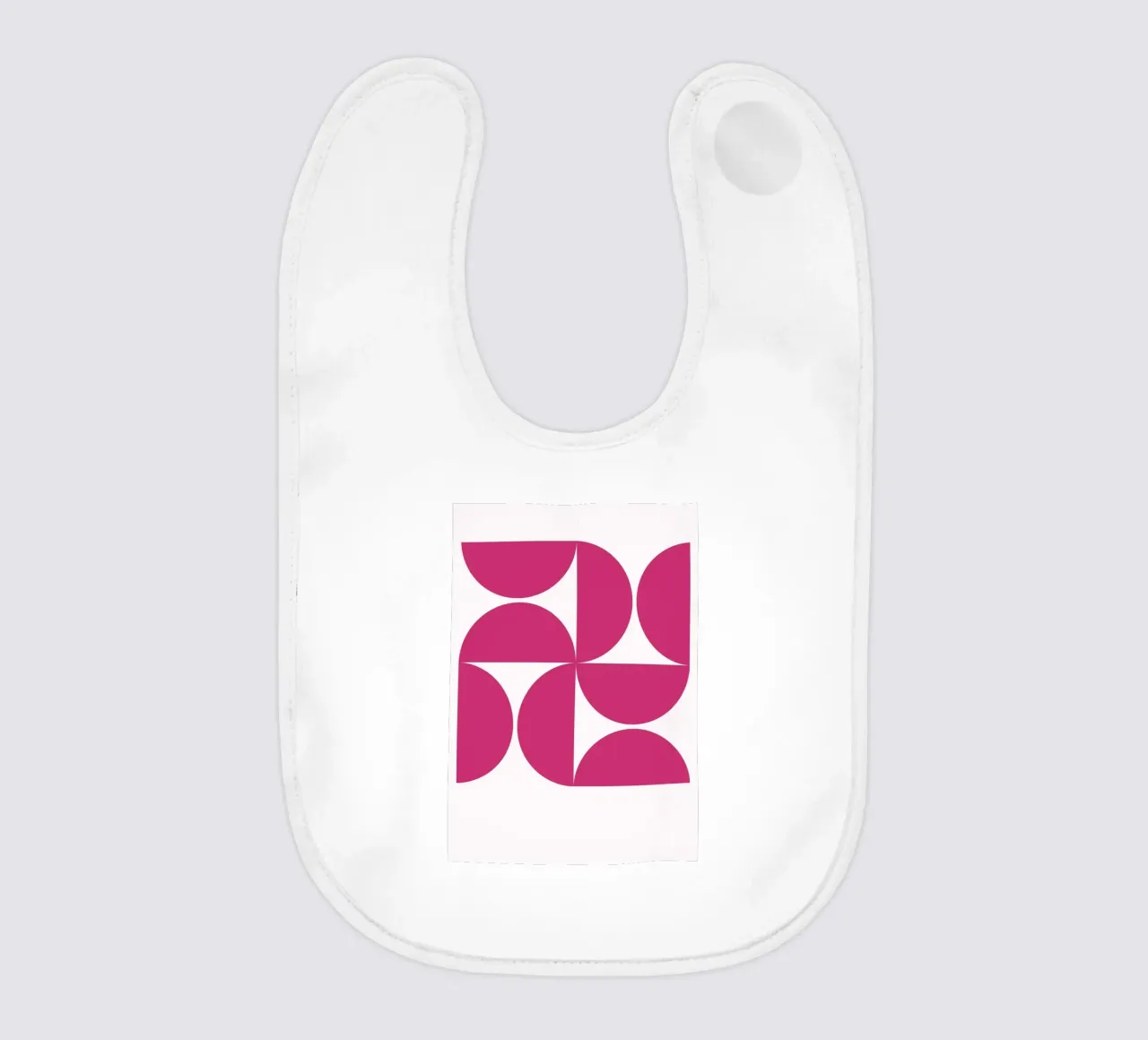 Fuchsia Mid-Century Modern: Abstrakt Geometrisch, Trendy Wand Babylätzchen von NorwesClub