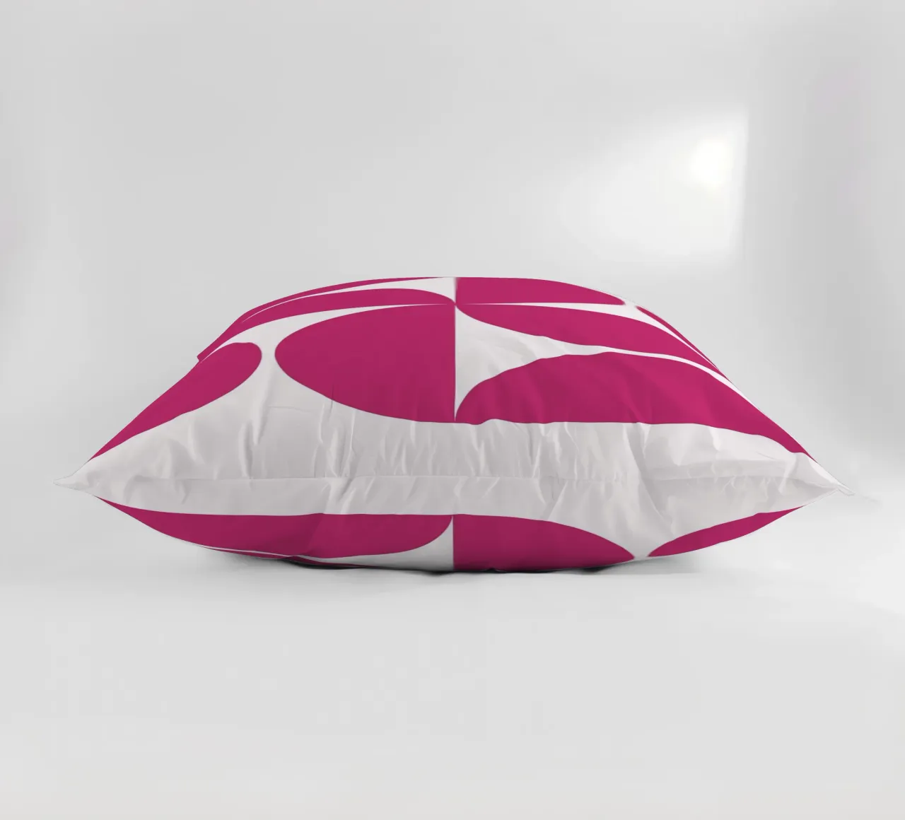 Fuchsia Mid-Century Modern : Abstract Geometric, Trendy Wall coussin de NorwesClub