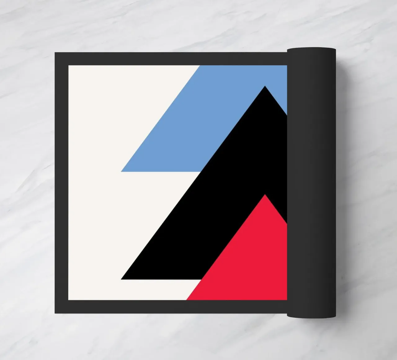 Ascesa Bauhaus: Triangoli geometrici, minimalista e moderno Tre zerbino da NorwesClub