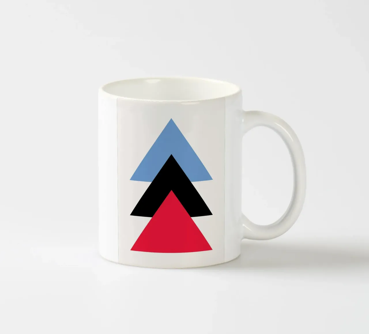 Ascesa Bauhaus: Triangoli geometrici, minimalista e moderno Tre tazza in ceramica da NorwesClub