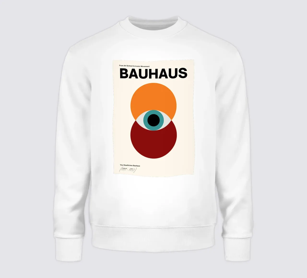 Das Bauhaus-Auge: Ikone der Moderne, abstrakte geometrische Trendkunst Sweatshirt von NorwesClub