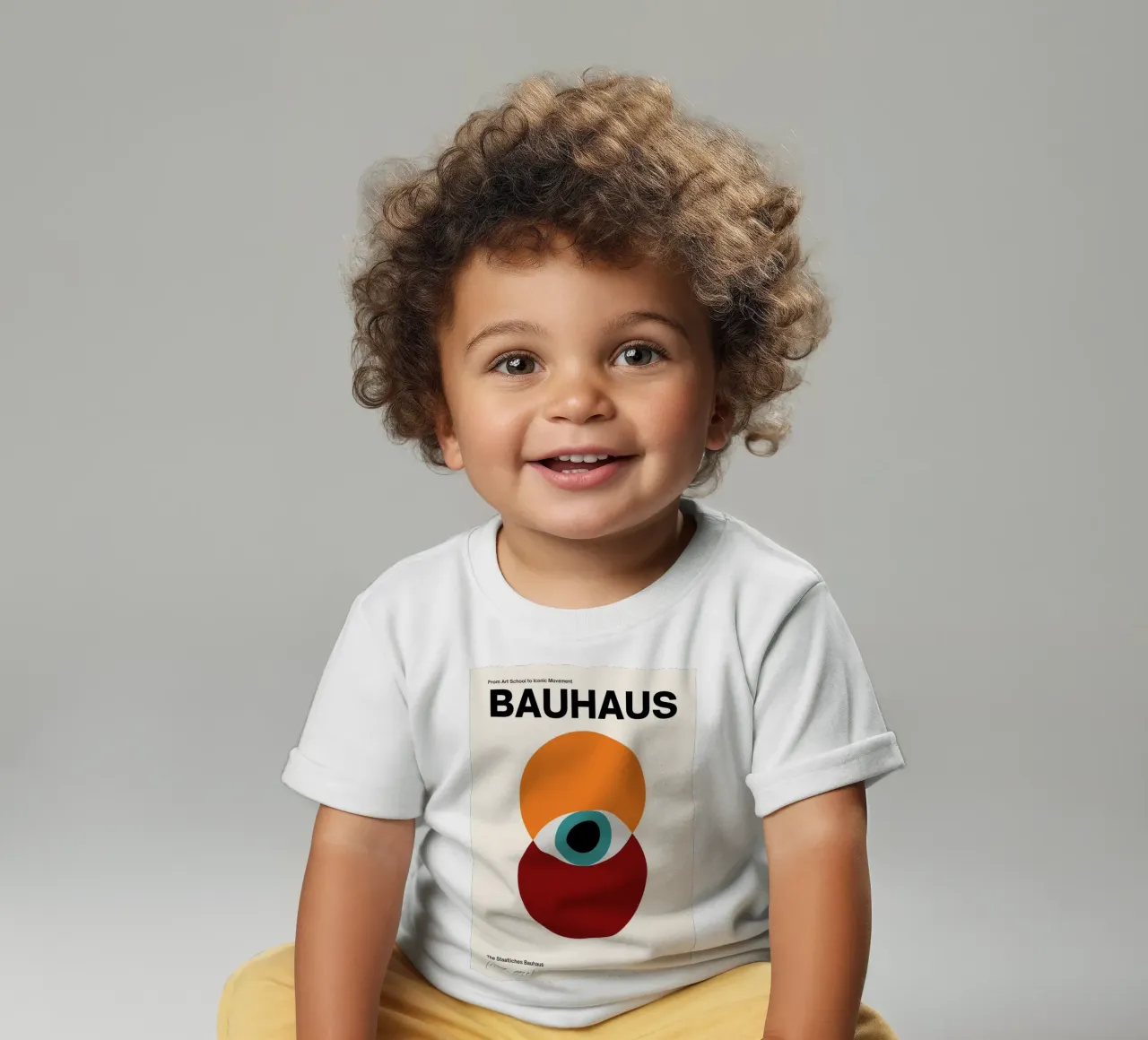 Bauhaus Eye: Iconic Modernism, Abstract Geometric Trend Art baby t-shirt by NorwesClub