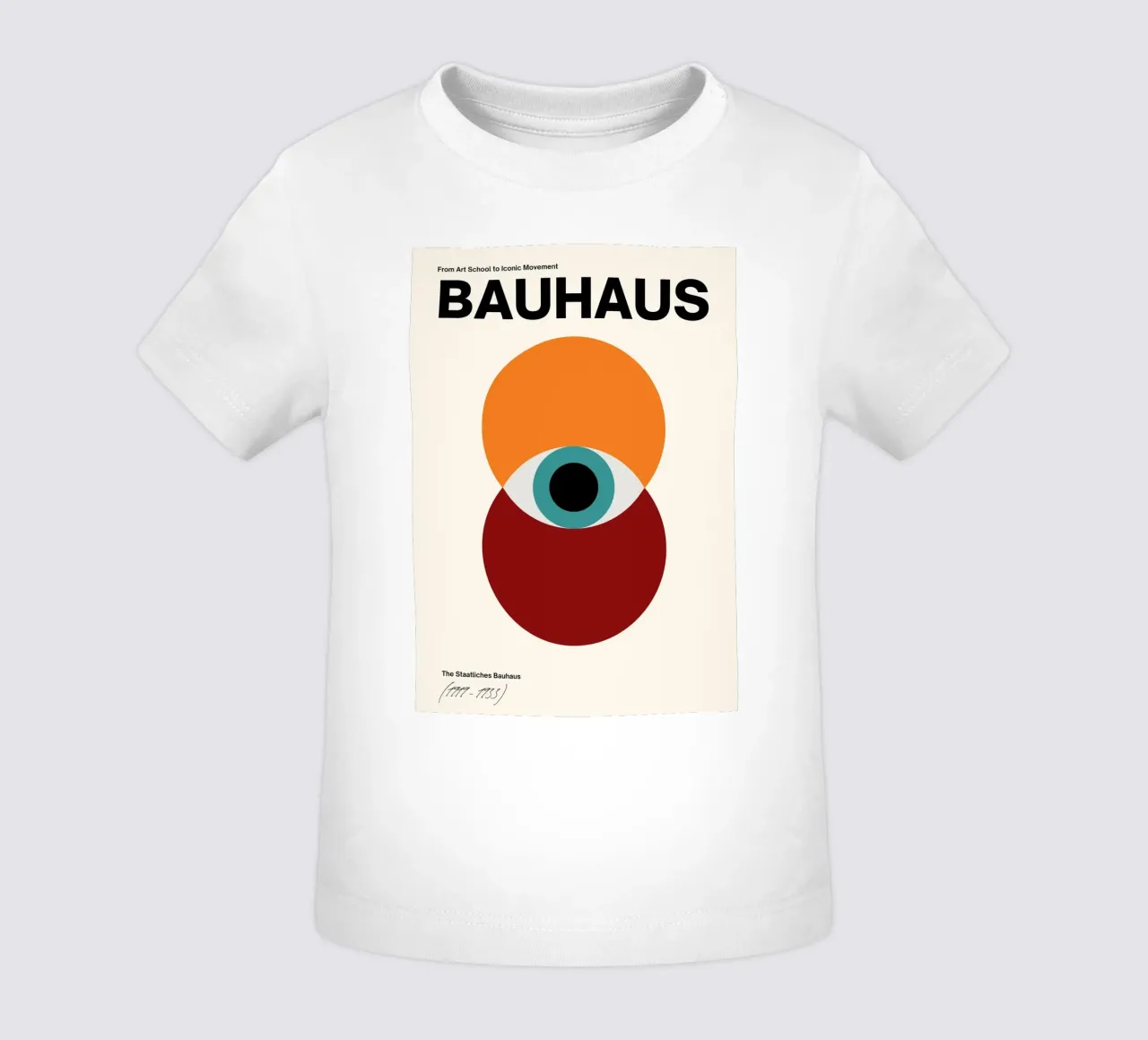 Bauhaus Eye: Iconic Modernism, Abstract Geometric Trend Art baby t-shirt by NorwesClub