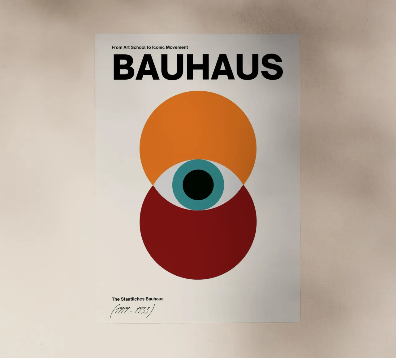 Bauhaus Eye: Iconic Modernism, Abstract Geometric Trend Art backlit film by NorwesClub