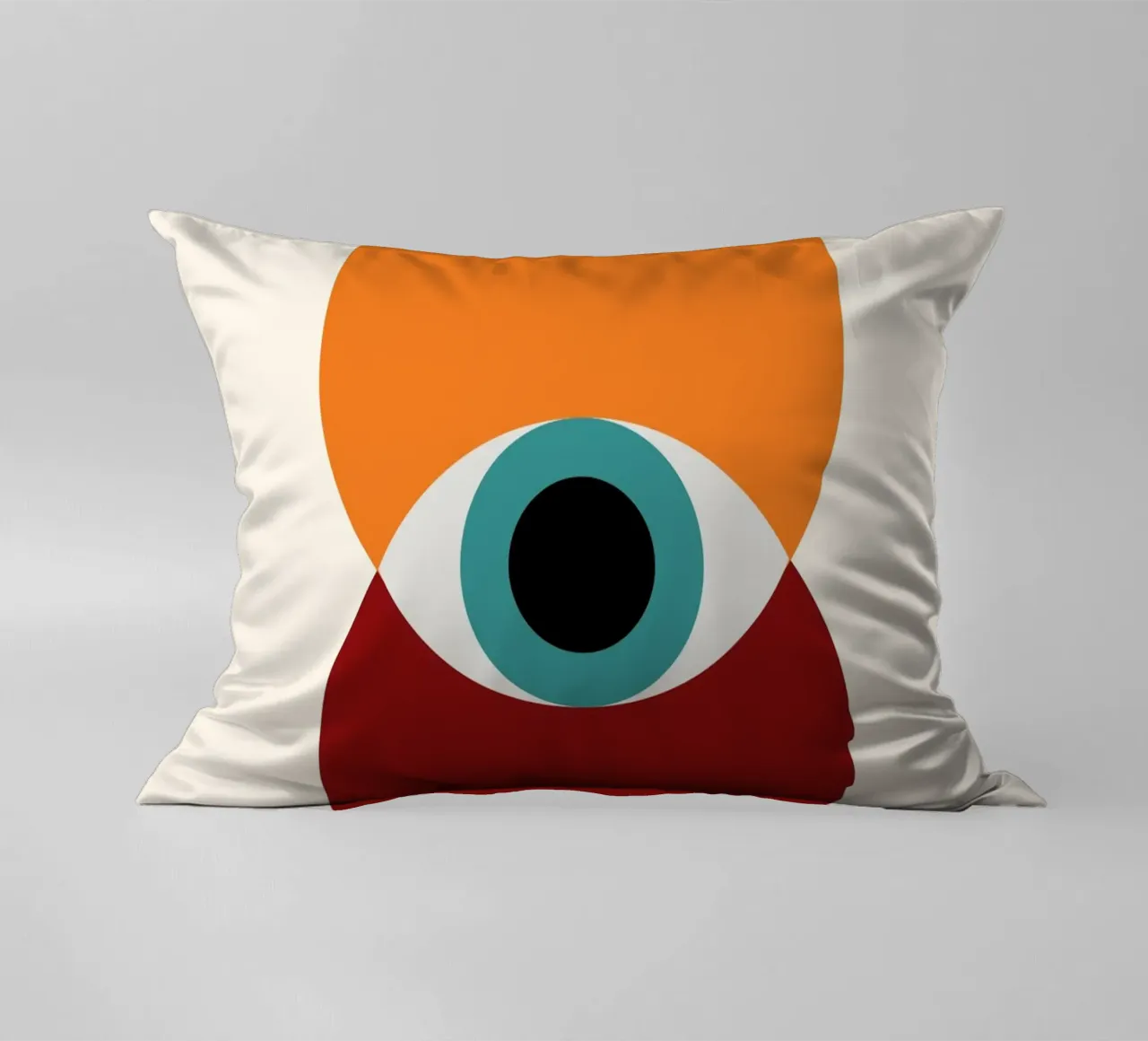 Das Bauhaus-Auge: Ikone der Moderne, abstrakte geometrische Trendkunst Kissen von NorwesClub