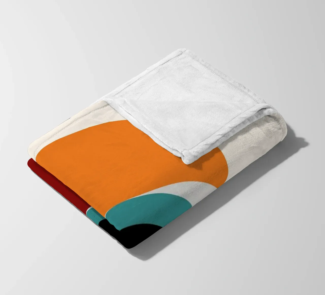 Bauhaus Eye: Iconic Modernism, Abstract Geometric Trend Art fleece blanket by NorwesClub