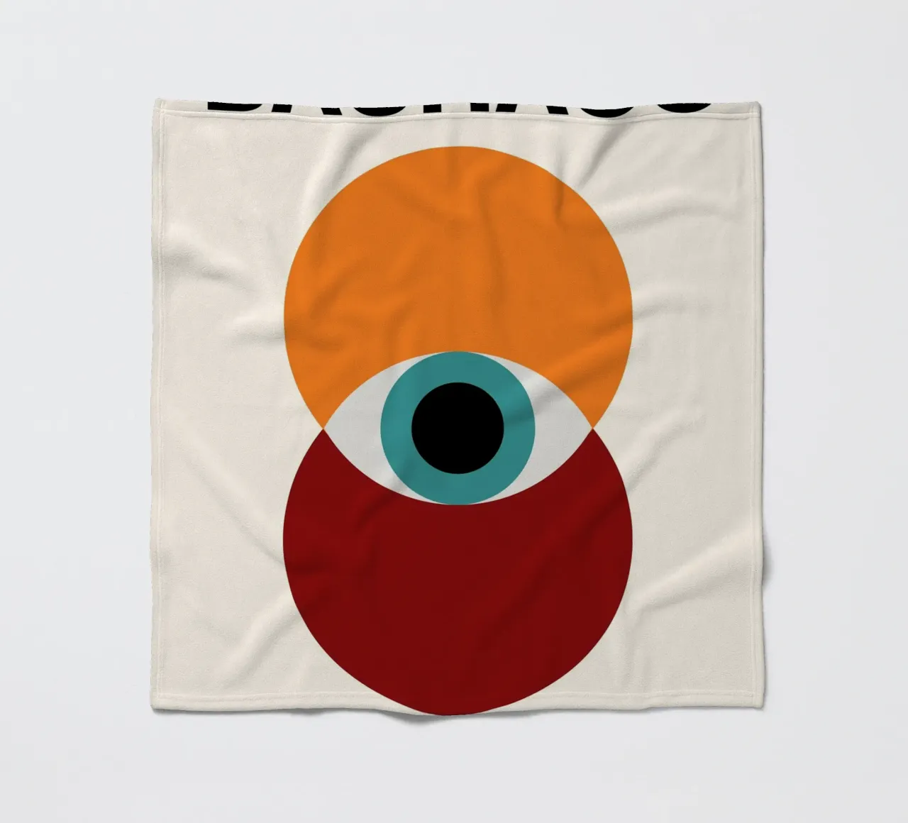 Bauhaus Eye: Iconic Modernism, Abstract Geometric Trend Art fleece blanket by NorwesClub