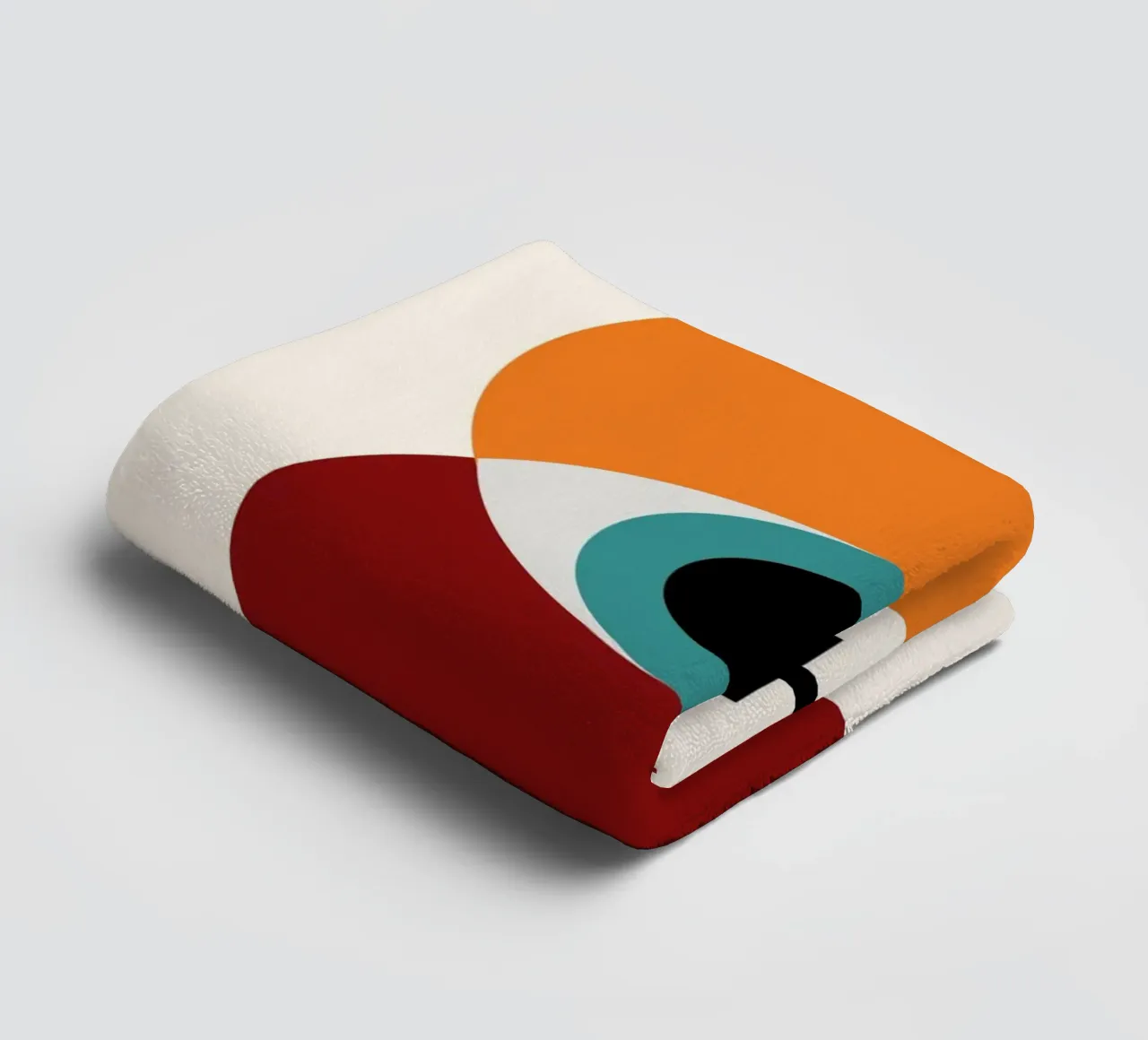 Das Bauhaus-Auge: Ikone der Moderne, abstrakte geometrische Trendkunst Handtuch von NorwesClub