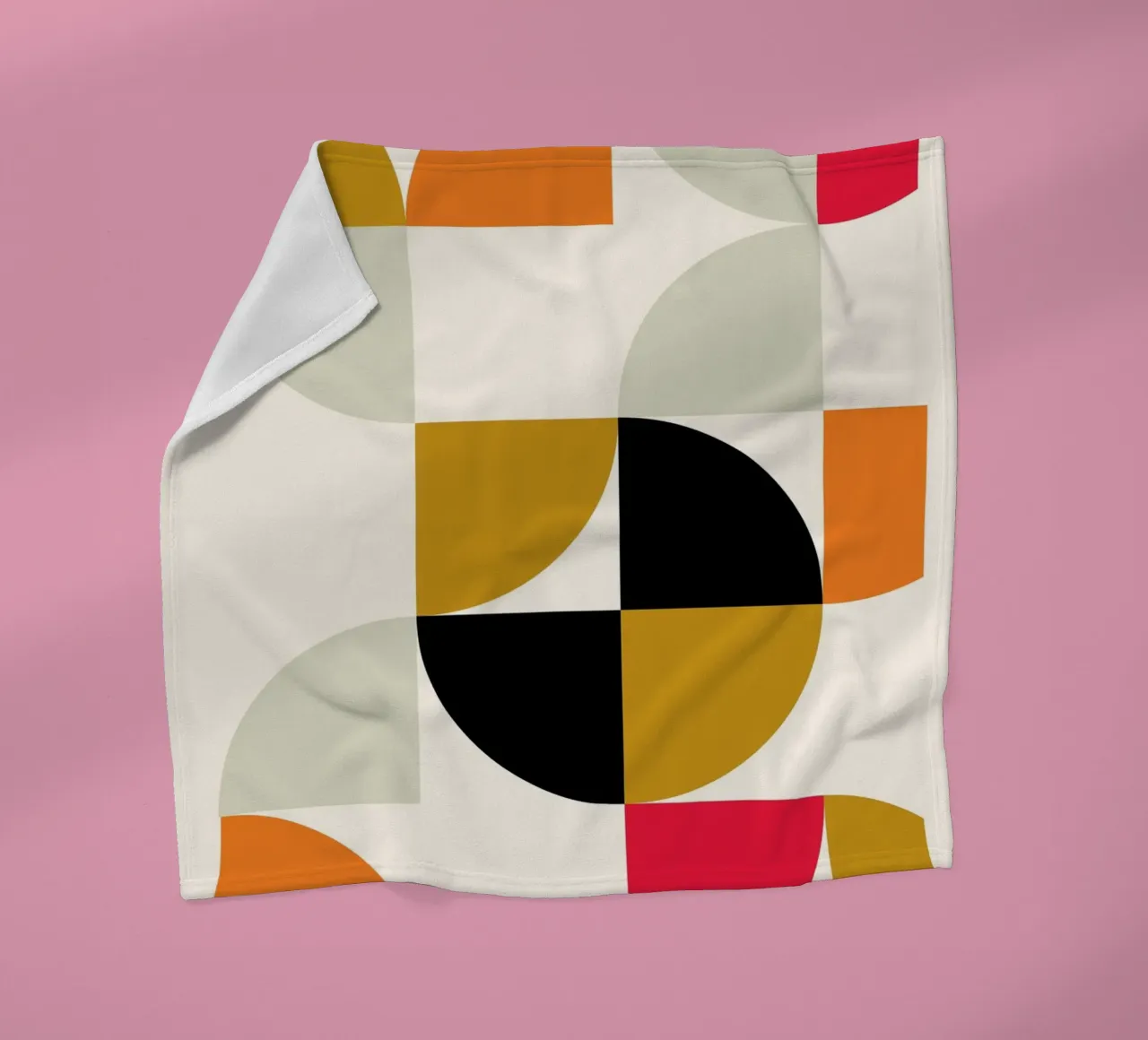 Courbes Bauhaus : Abstraction géométrique, tendance moderne du milieu du siècle plaid polaire de NorwesClub