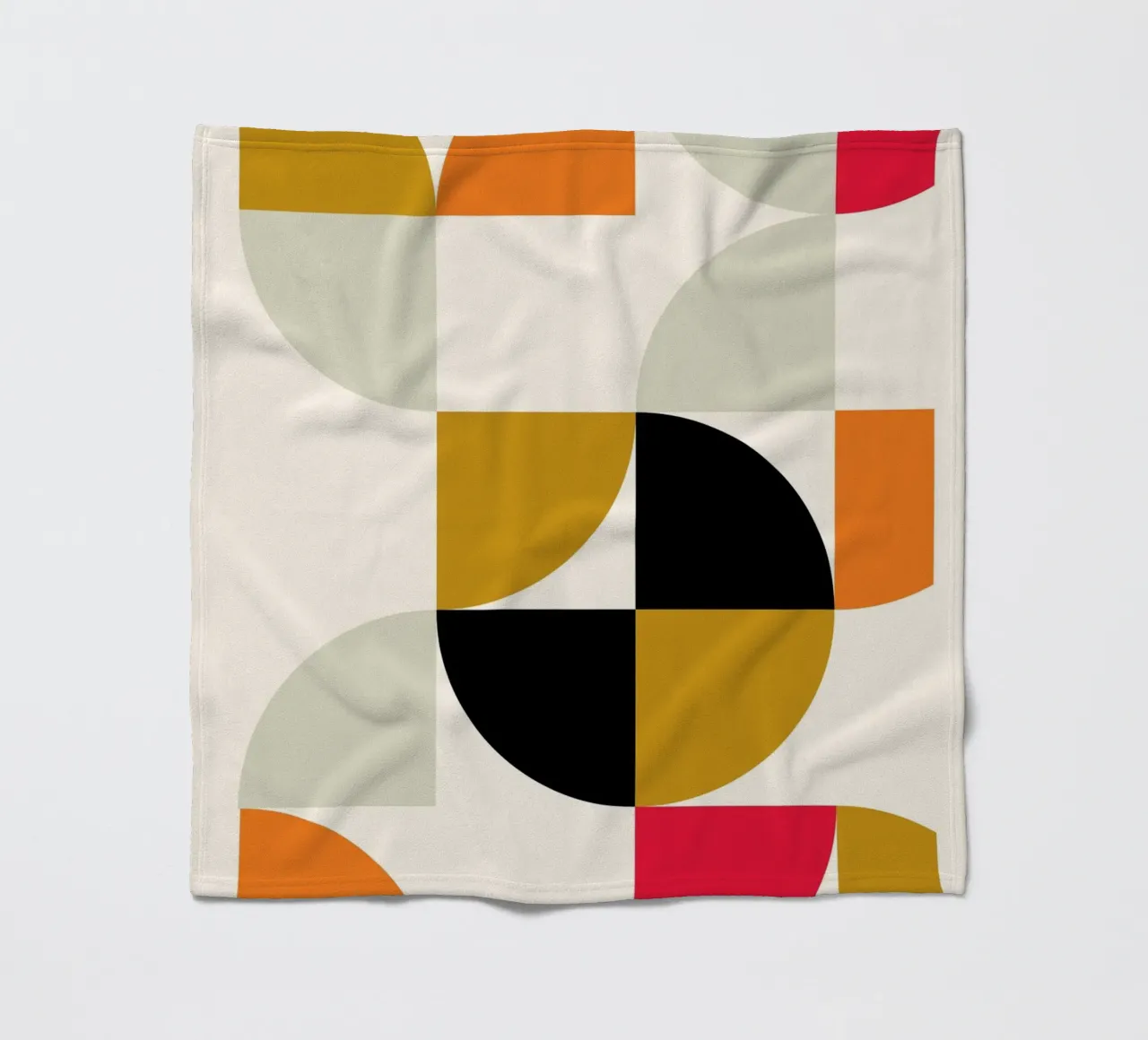 Courbes Bauhaus : Abstraction géométrique, tendance moderne du milieu du siècle plaid polaire de NorwesClub
