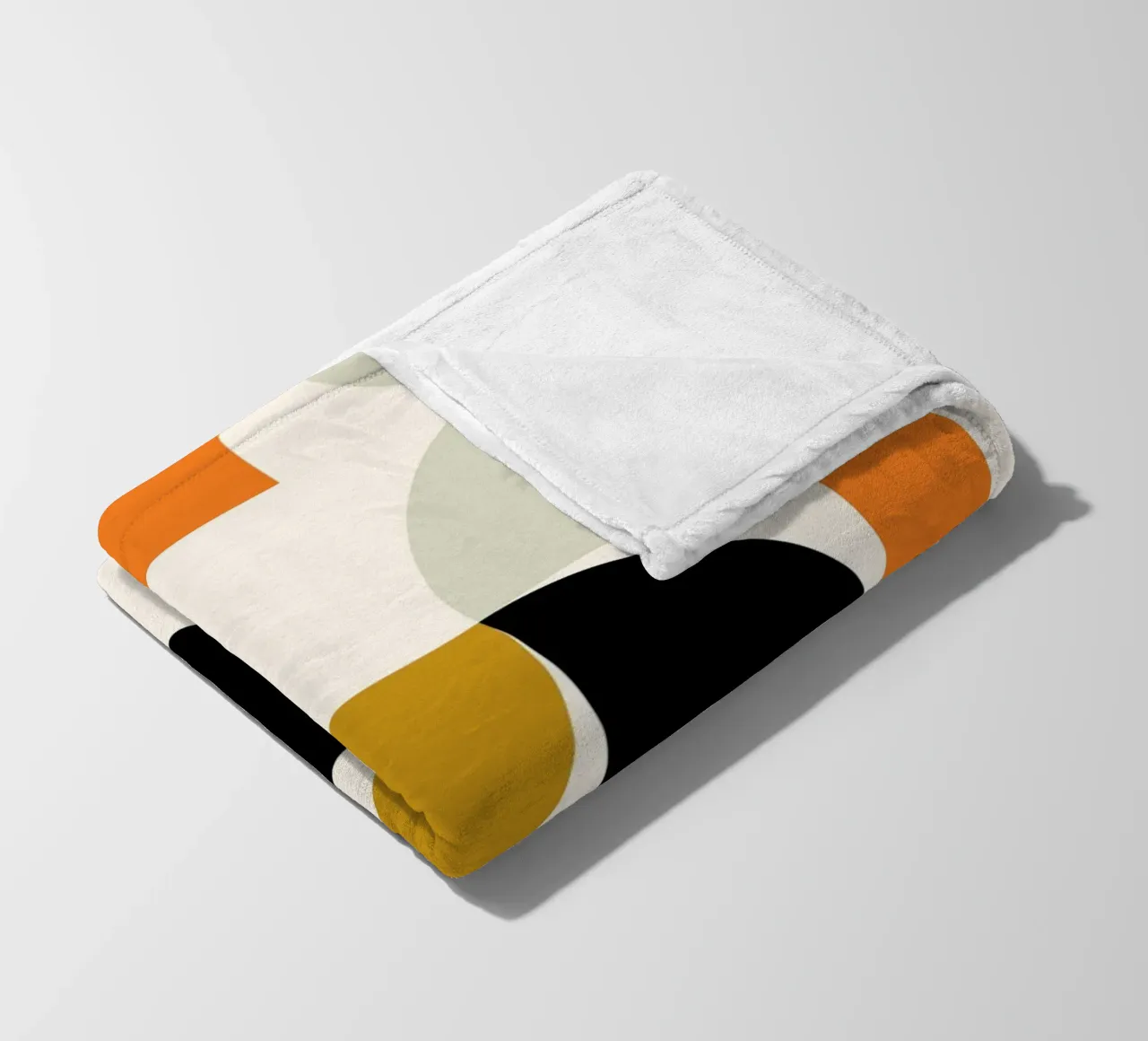 Courbes Bauhaus : Abstraction géométrique, tendance moderne du milieu du siècle plaid polaire de NorwesClub