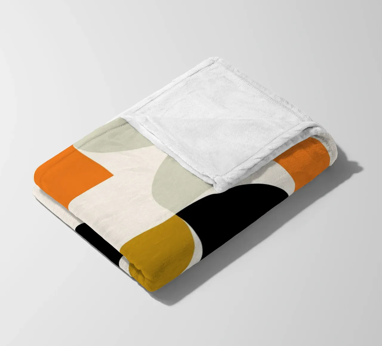 Courbes Bauhaus : Abstraction géométrique, tendance moderne du milieu du siècle plaid polaire de NorwesClub