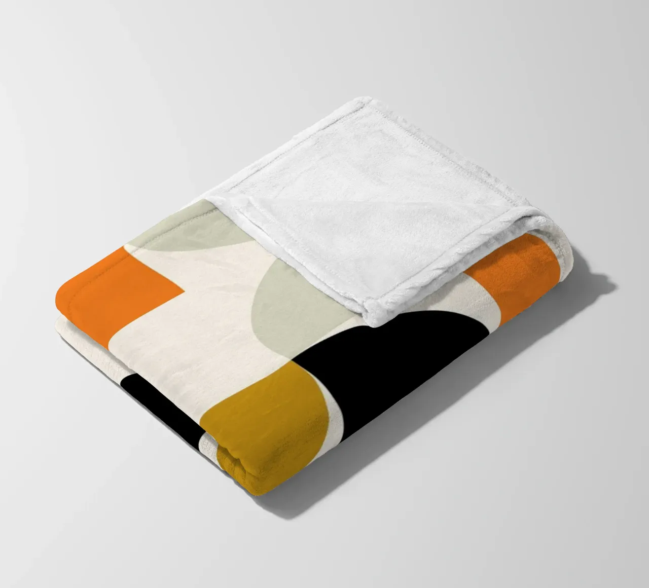 Courbes Bauhaus : Abstraction géométrique, tendance moderne du milieu du siècle plaid polaire de NorwesClub