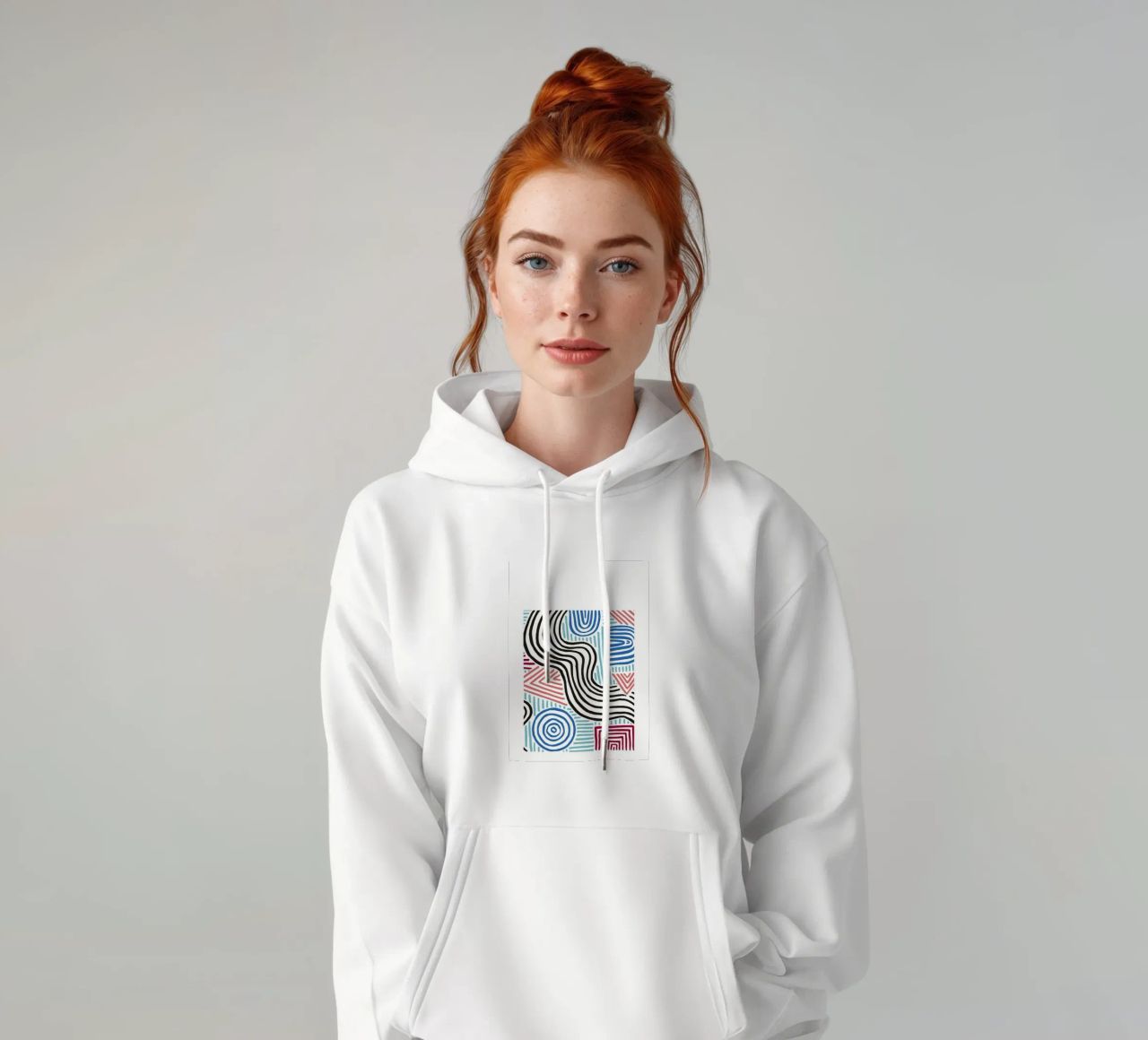 Astratto organico: linee e forme libere, arte moderna di tendenza felpa con cappuccio da NorwesClub