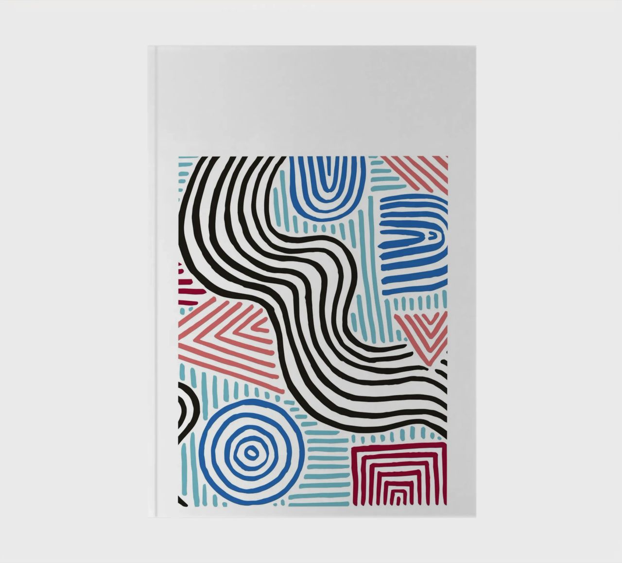 Organic Abstract: Freeform Lines & Shapes, Modern Trend Art notebook by NorwesClub