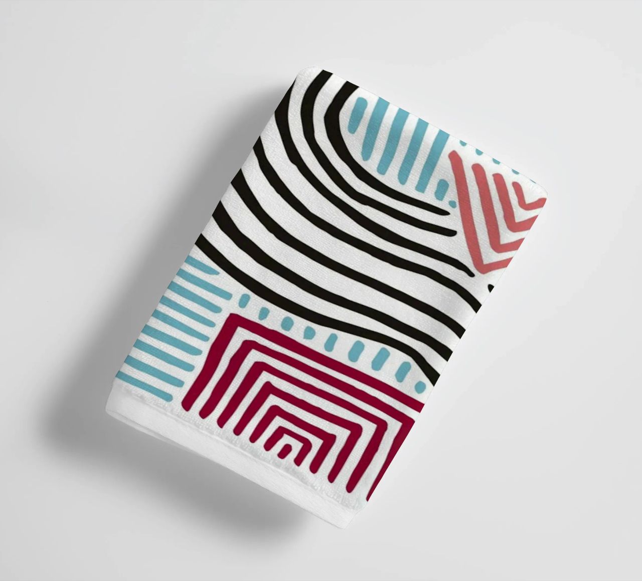 Organic Abstract: Freeform Lines & Shapes, Modern Trend Art towel by NorwesClub
