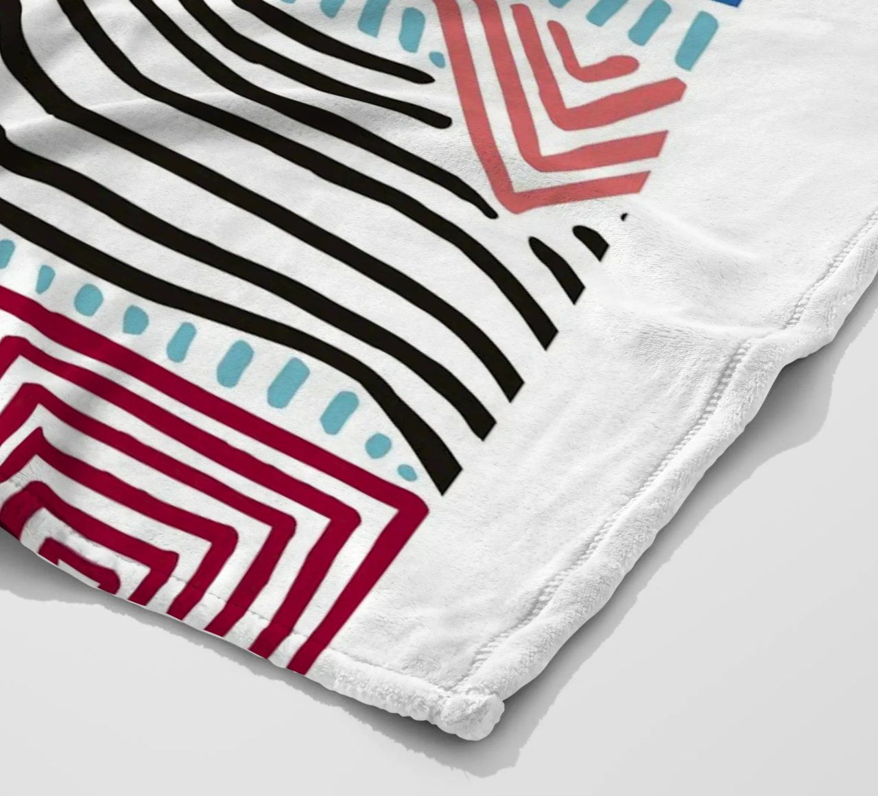Astratto organico: linee e forme libere, arte moderna di tendenza coperta in pile da NorwesClub