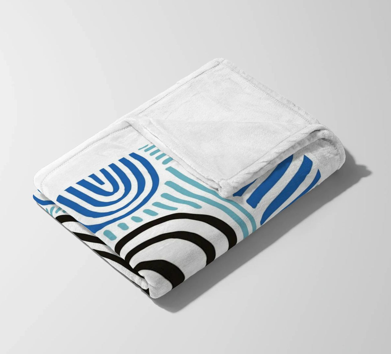 Astratto organico: linee e forme libere, arte moderna di tendenza coperta in pile da NorwesClub