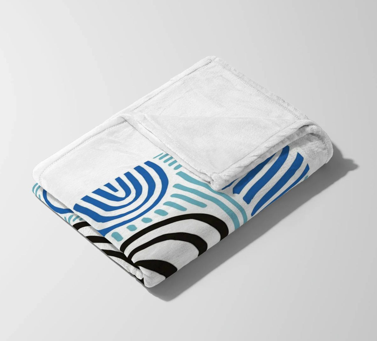 Astratto organico: linee e forme libere, arte moderna di tendenza coperta in pile da NorwesClub
