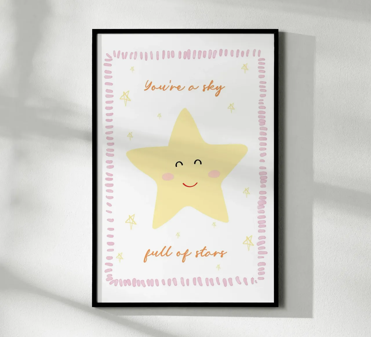 Star Print, Celestial Print poster by Little Lola