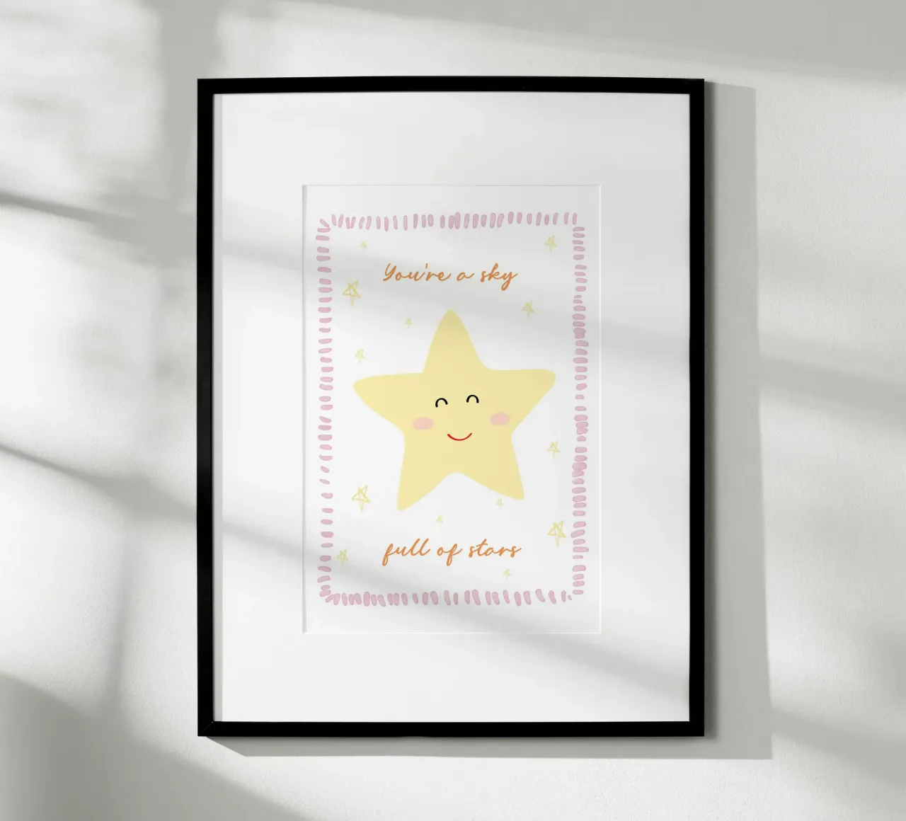 Star Print, Celestial Print poster by Little Lola