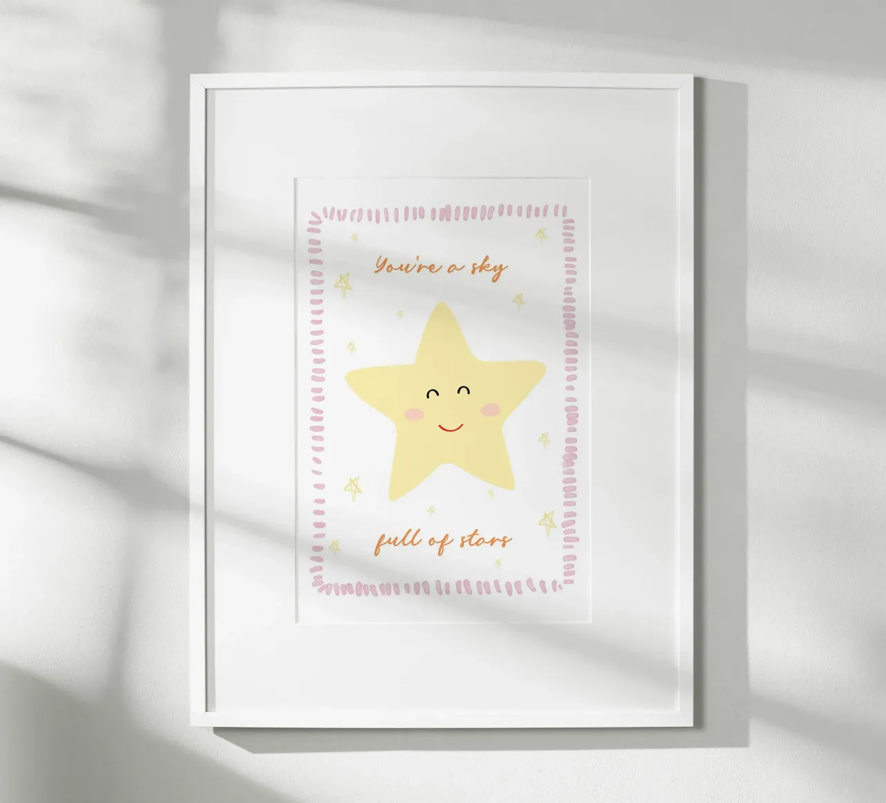 Star Print, Celestial Print poster by Little Lola