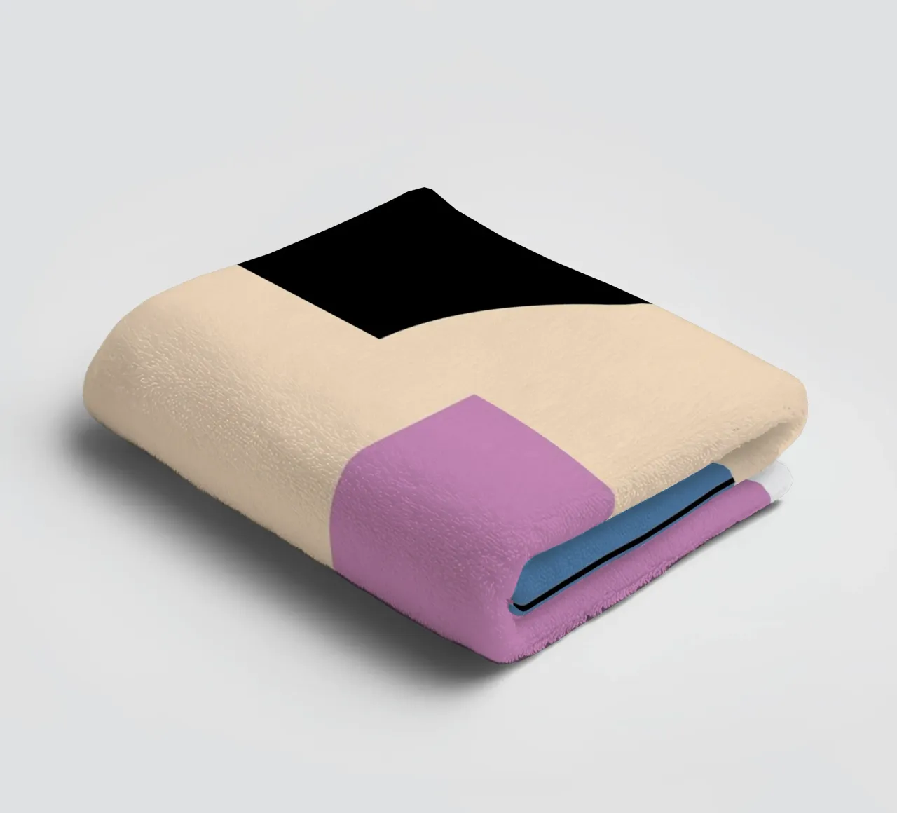 Bauhaus Geometric: Abstract Color Blocks & Lines, Modern Art towel by NorwesClub