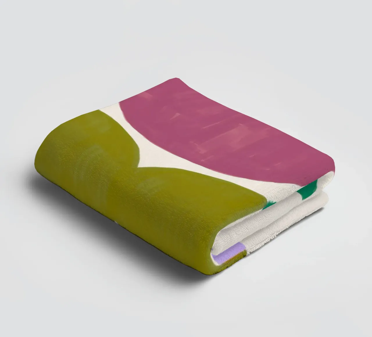Whimsical Geometry: Abstract Shapes, Modern Organic Art Prin towel by NorwesClub