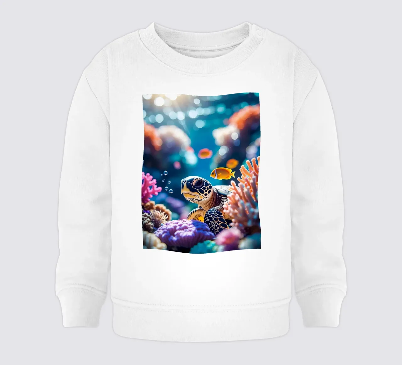 🪸🐢 Tartaruga di mare | Scudo solare felpa neonato da Trinkets NL Design Studio