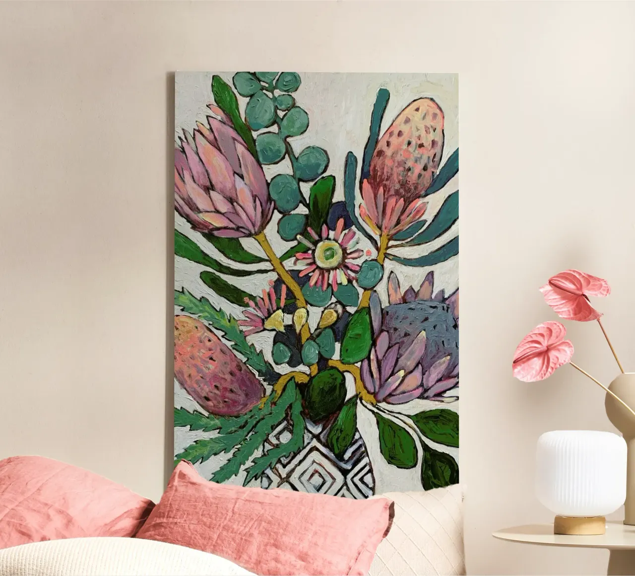 Native Flowers Leinwand von Lila x Lola