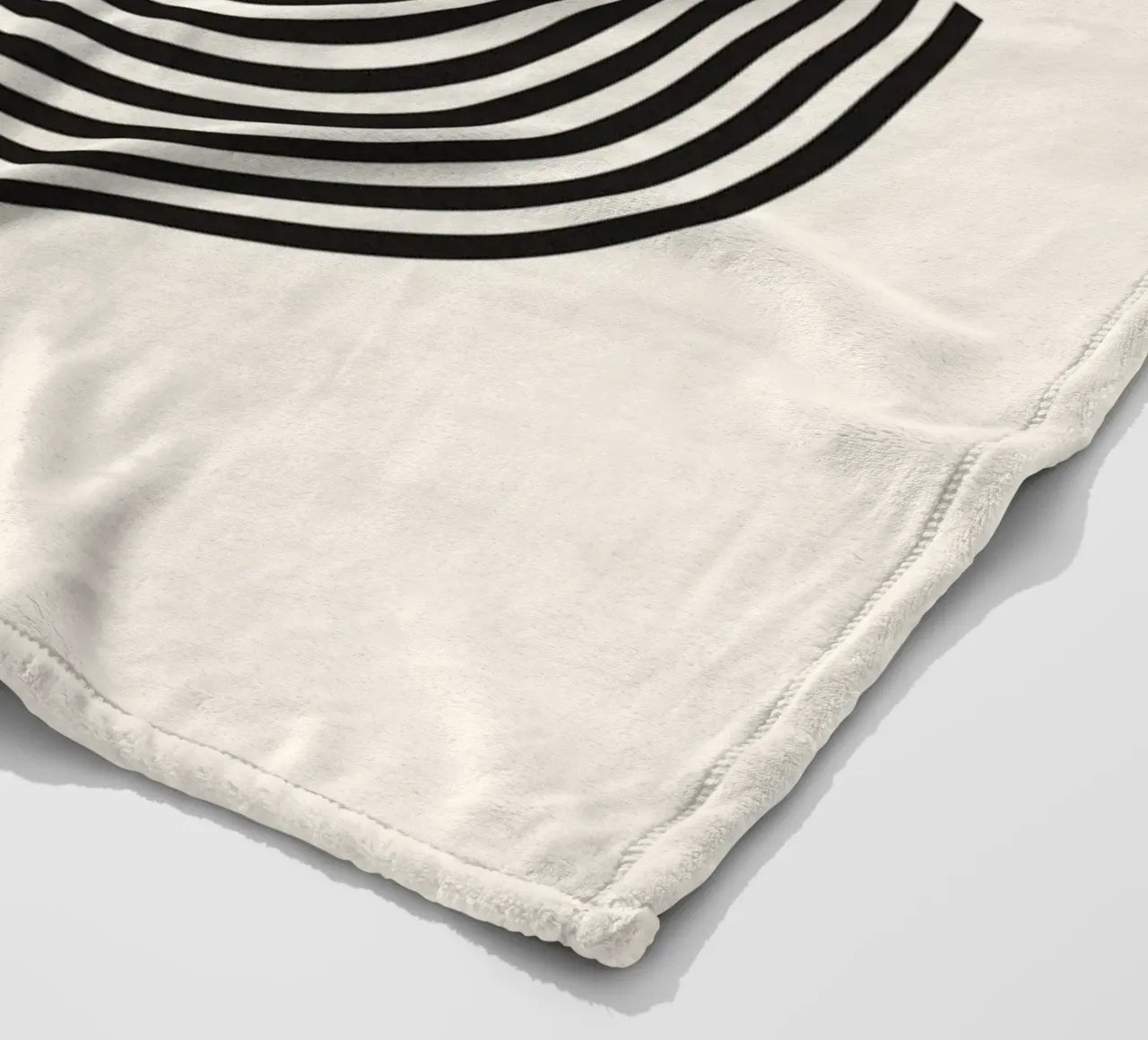 Curve minimaliste: Linee geometriche astratte, verdi e nere A coperta in pile da NorwesClub