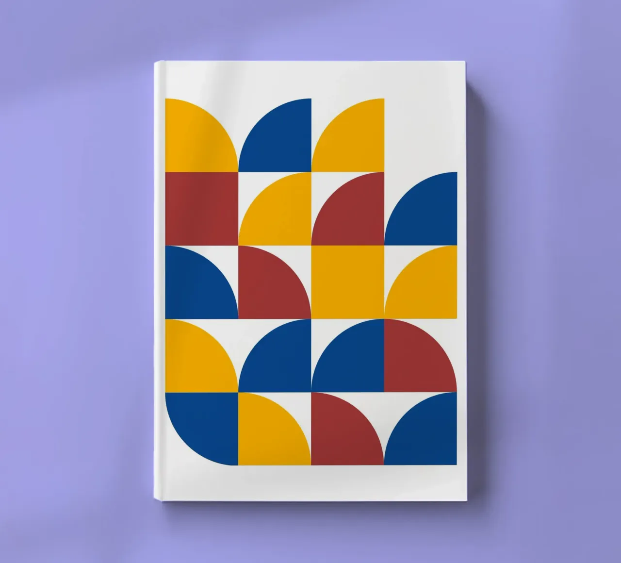 Bauhaus Primary: Geometric Abstract, Bold Color Block Art notebook by NorwesClub