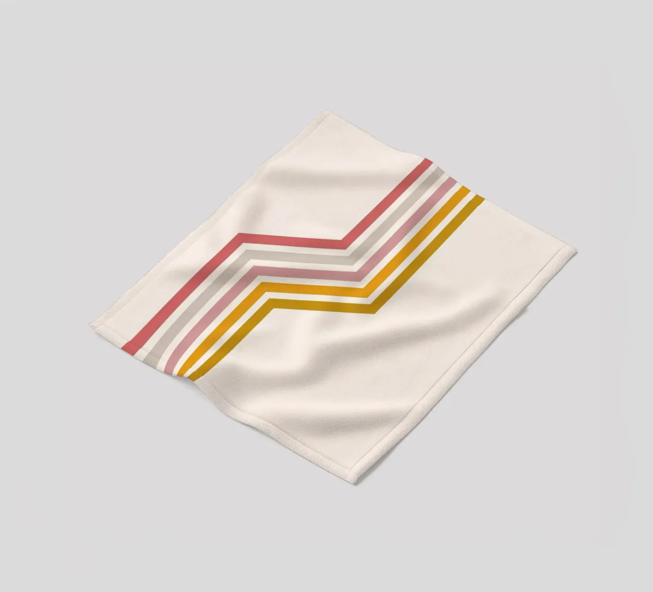 Revival retrò: arte a righe anni '70, tendenza ai toni caldi della terra coperta in pile da NorwesClub