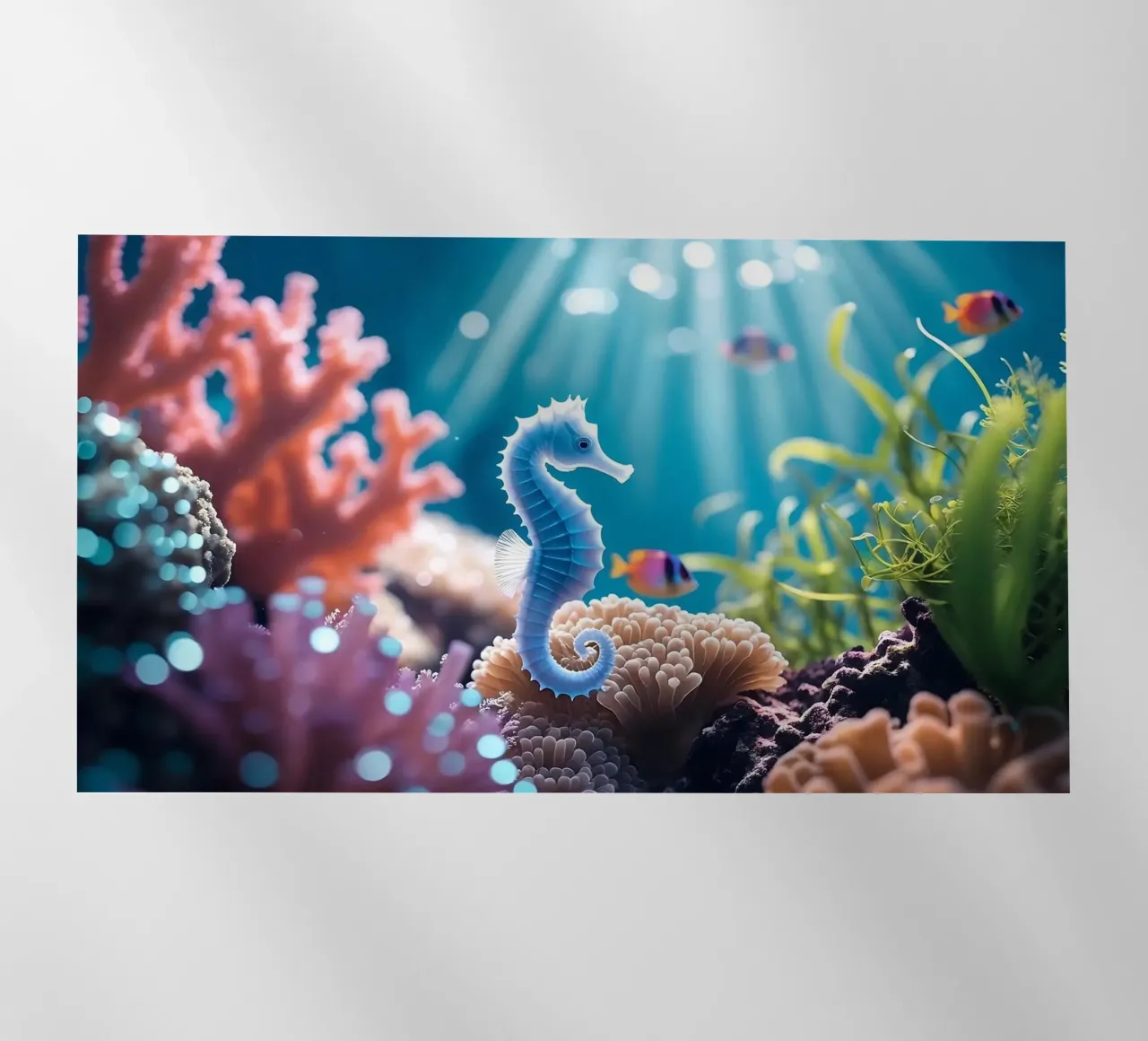 Blu cavalluccio marino | Little Dreamer pellicola backlit da Trinkets NL Design Studio