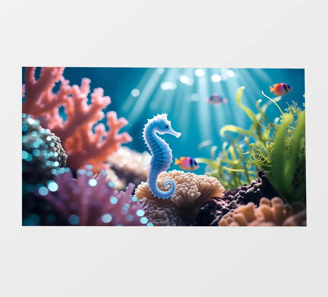 Blu cavalluccio marino | Little Dreamer pellicola backlit da Trinkets NL Design Studio