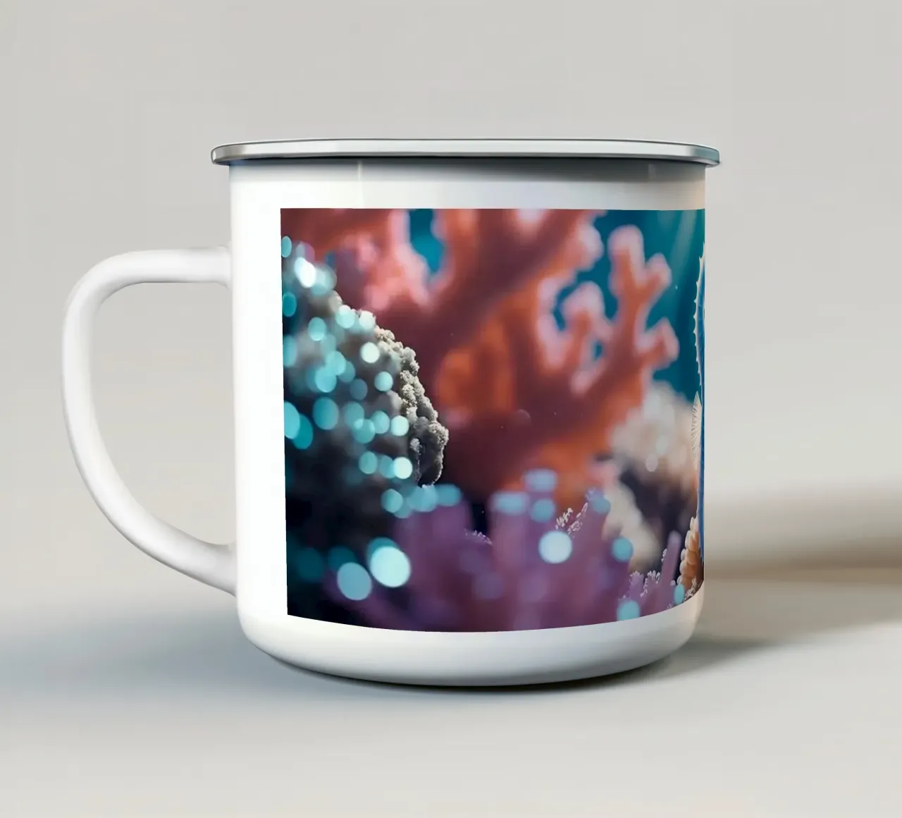 Blu cavalluccio marino | Little Dreamer tazza in smalto da Trinkets NL Design Studio
