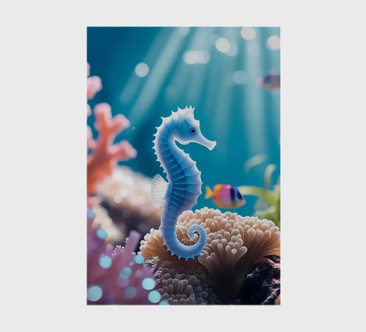 🪸🐠 Seahorse Blue | Little Dreamer carnet de notes de Trinkets NL Design Studio