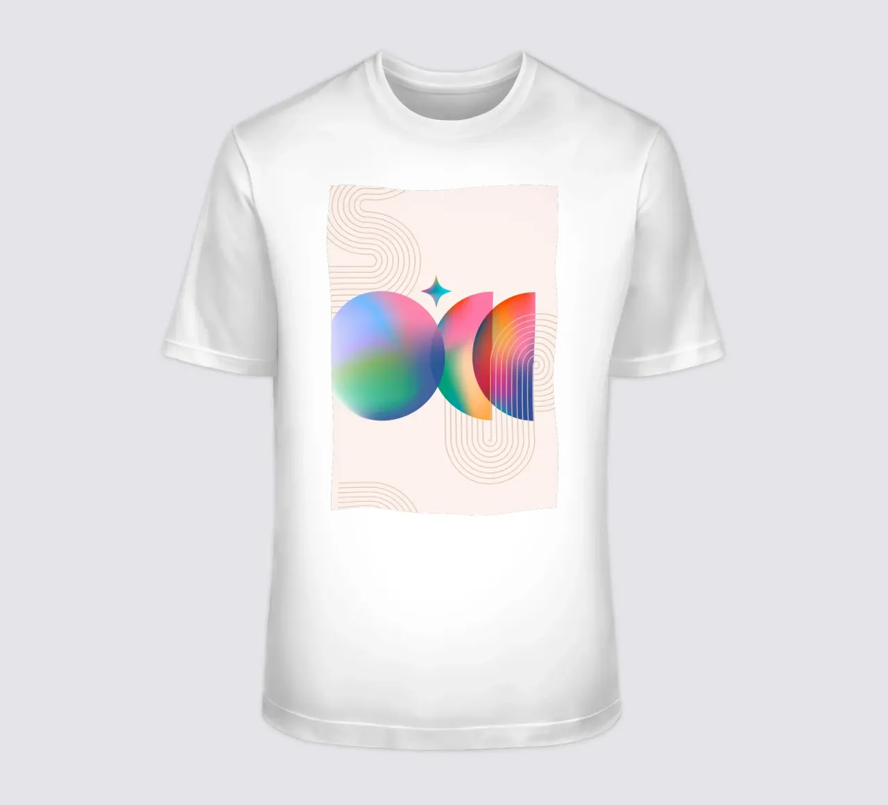Psychedelic Gradient: Abstract Dreamy Shapes, Aura Aesthetic t-shirt by NorwesClub