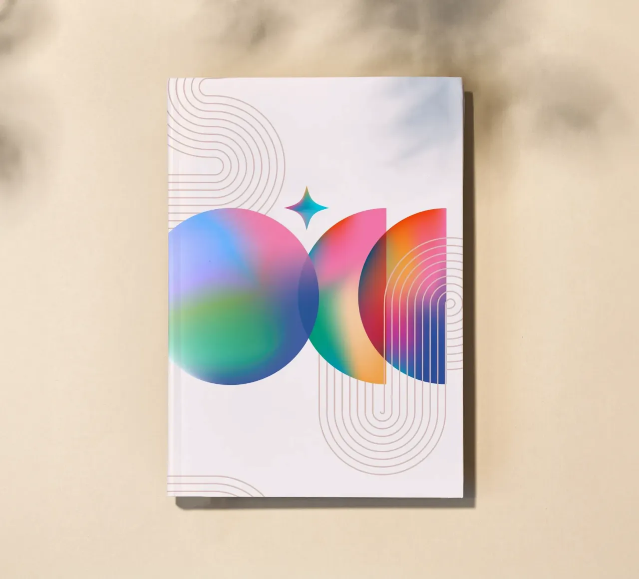 Psychedelic Gradient: Abstract Dreamy Shapes, Aura Aesthetic notebook by NorwesClub