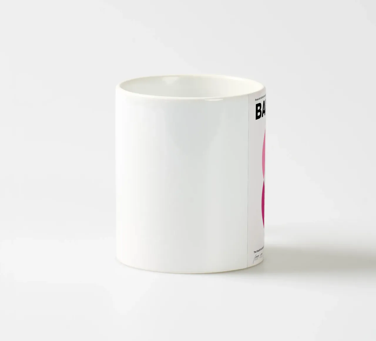 Rosa occhi Bauhaus: modernismo iconico, tendenza geometrica astratta tazza in ceramica da NorwesClub
