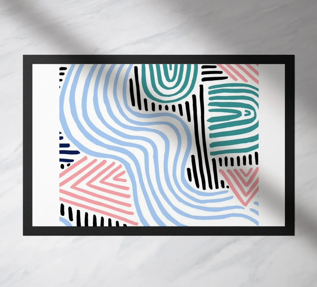 Freeform Abstract: linee e forme disegnate a mano, tendenza moderna A zerbino da NorwesClub