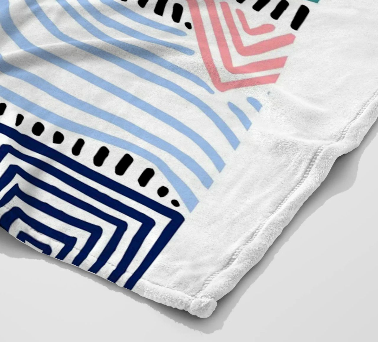 Freeform Abstract: linee e forme disegnate a mano, tendenza moderna A coperta in pile da NorwesClub